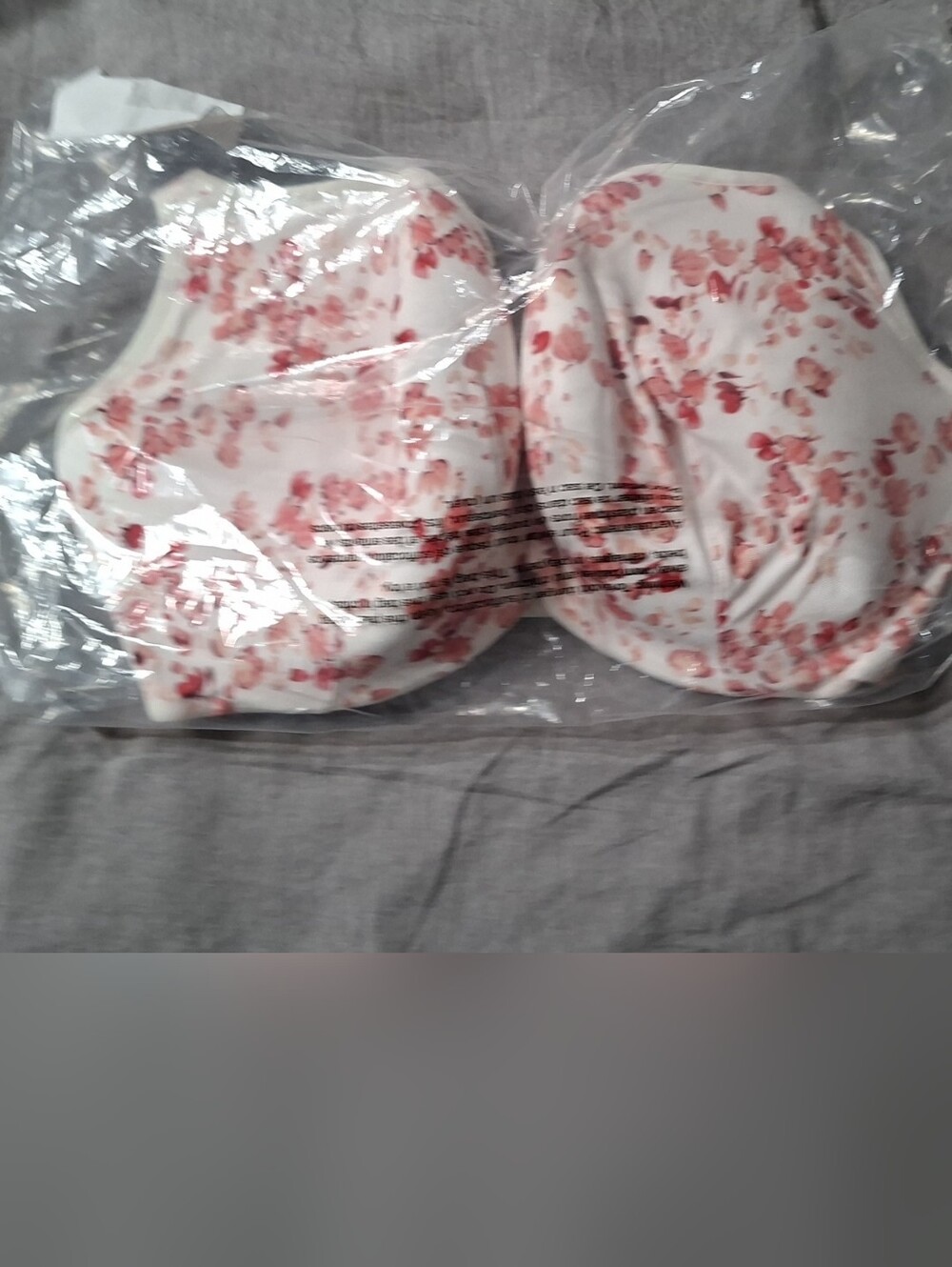 NWT Cacique Lightly Lined Balconette Bra With Cherry Blossom Pattern